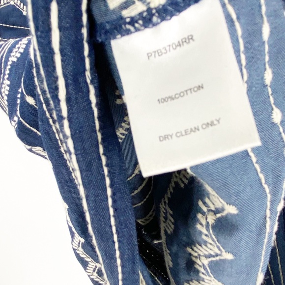 PARKER Blue Embroidered One Shoulder Dress XS - Picture 11 of 11